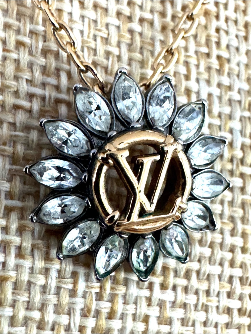 LOUIS VUITTON LV Starlight Crystal Flower Necklace M80262 Full Set - Picture 3 of 9